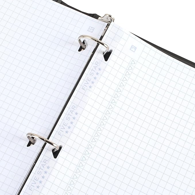 Five Star Loose Leaf Paper + Study App, Graph Ruled Filler Notebook Paper, Reinforced, Fights Ink Bleed, 8-1/2" x 11", 200 Sheets (170055-ECM)