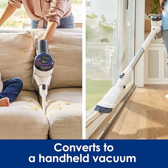 Tineco Pure ONE S15 Essentials Cordless Vacuum Cleaner, Stick Vacuum Rechargeable with Anti-Tangle Brush, LED Headlights for Hard Floor, Pet Hair & Home Cleaning