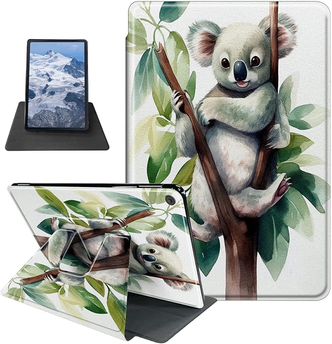 iPad 10.2 Case 2021-2019Atercolor Koala | 360° rotating stand case with auto sleep/wake slim protective cover for iPad 10.2 9th/8th/7th Gen