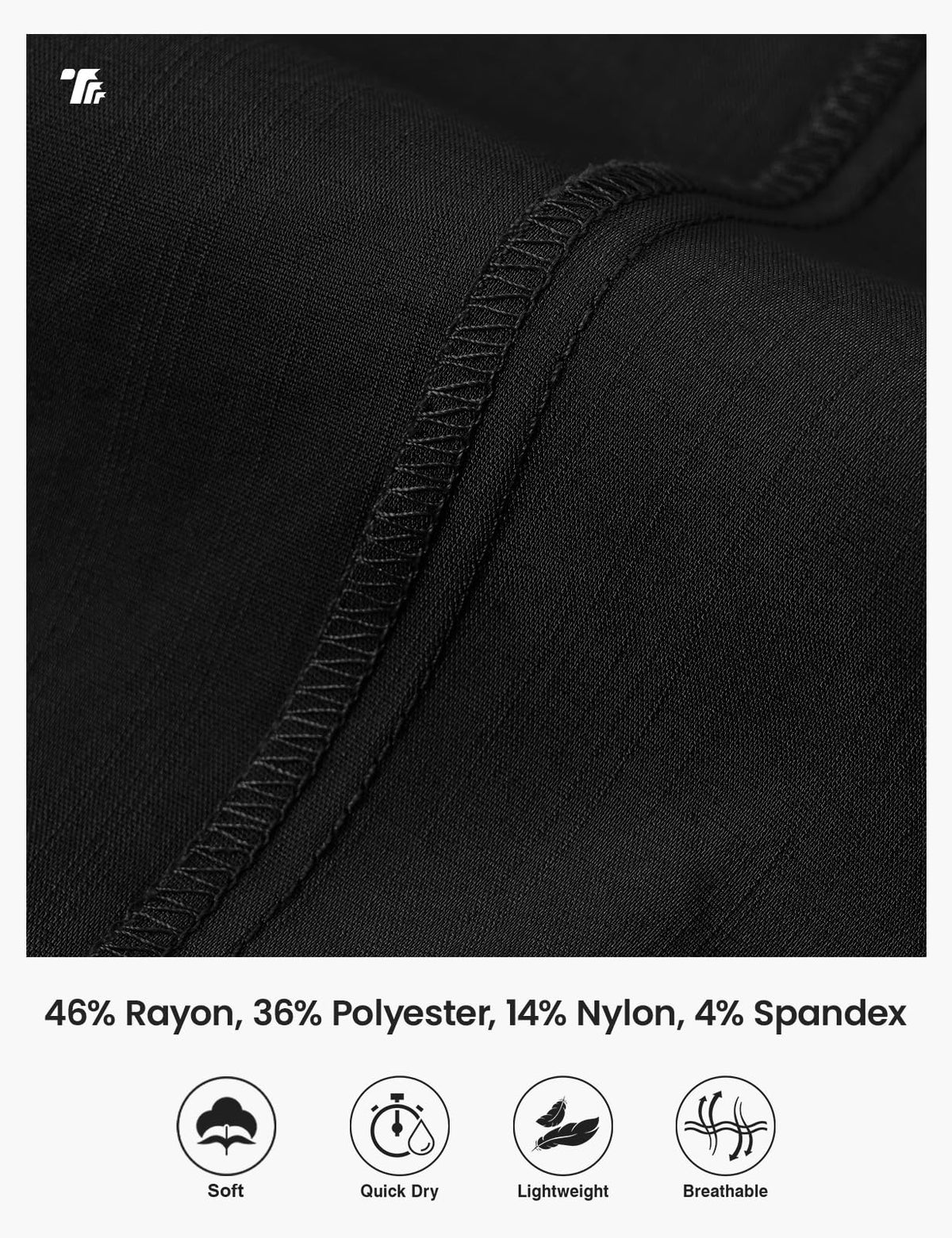 TBMPOY Women's Capri Pants Lightweight Quick Dry Hiking Cargo Pockets Casual Water Resistant Travel Cropped Cotton Black XL