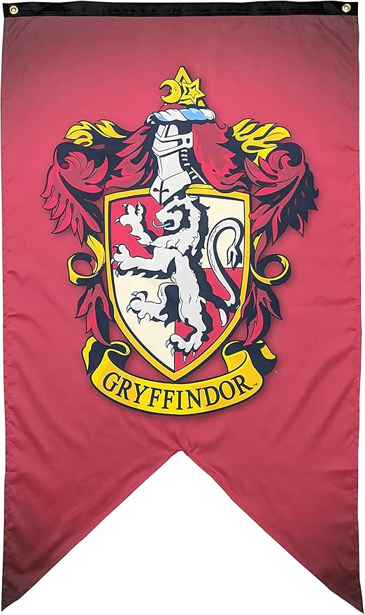 Harry Potter Wall Banner - Large Size 30" x 50" - Indoor Fabric Banner (Gryffindor)