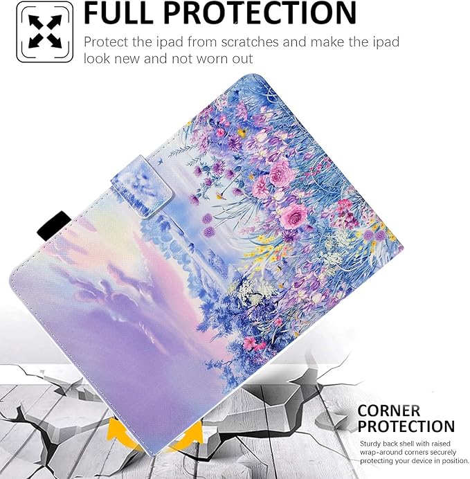 Funut for Amazon Kindle Fire Max 11 Tablet Case (13th Generation 2023 Release) Premium PU Leather Folding Stand Cover Case for Kindle Fire 11 Tablet with Auto Wake/Sleep Purple Butterfly