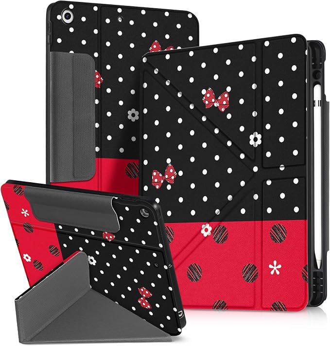 for iPad 9th/8th/7th Generation 10.2 Inch Case with Pen Holder for Boys Girls Women Men Cute Cartoon Anime Cool Funny Protector Stand Tablet Cover for Apple i Pad 7/8/9 Book Cat