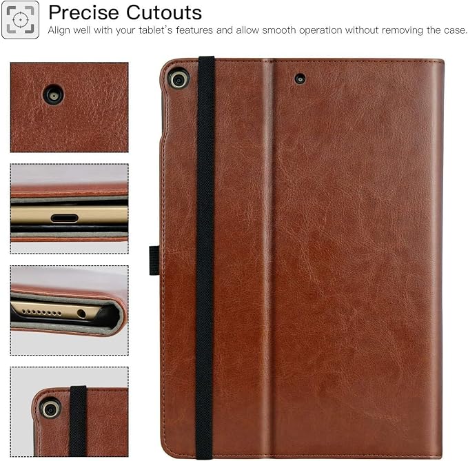ZtotopCases for iPad 6th/5th Generation 9.7 Inch 2018/2017 iPad Air 2 &amp 1 Case Premium PU Leather Business Folding Cover with Auto Wake/Sleep Multiple Viewing Angles for iPad Air 2nd/1st Gen Bl