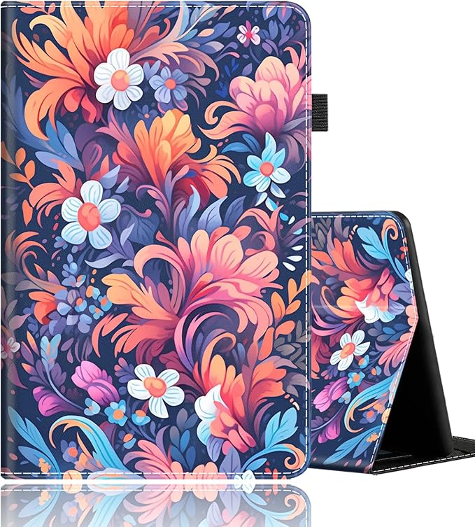 Case Fits All-New Amazon Kindle Fire HD 10 &amp 10 Plus Tablet (13th/11th Generation 2023/2021 Release) 10.1 Durable Shockproof Protective Cover with Auto Wake/Sleep，Black Woman Queen Afro Design