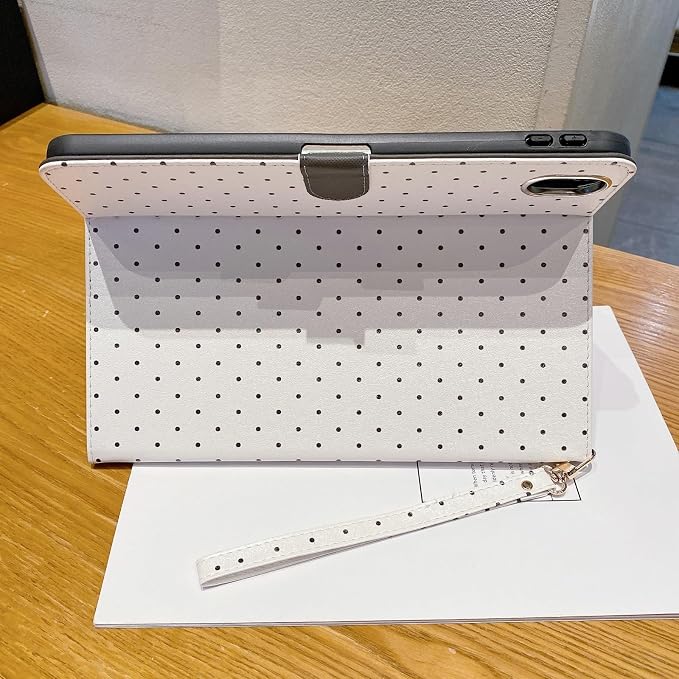 Checkered Case for iPad (A16) 11th Generation 11 Inch (2025) iPad 10th Generation 10.9 Inch (2022) with Pencil Holder (Black)