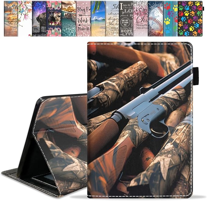 Case for Amazon Fire HD 8/Fire HD 8 Plus Tablet (12th/10th Generation 2024/2022/2020 Release) Premium PU Leather Cover with Auto Sleep Wake African Women
