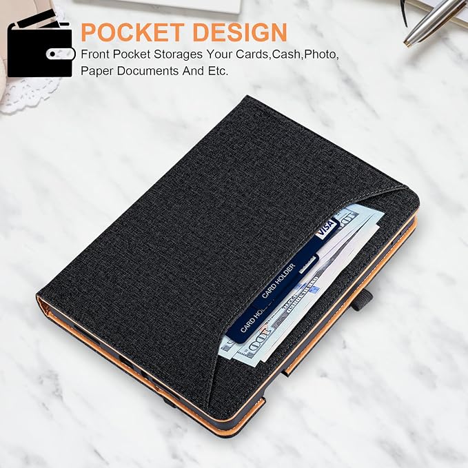 Case for Onn 11 Inch Core Tablet(2026 Model)Black | for Onn 11 Tablet Case 2026Multi-Angle StandElastic Pencil LoopSecure Closurewith Hand Strap Cover