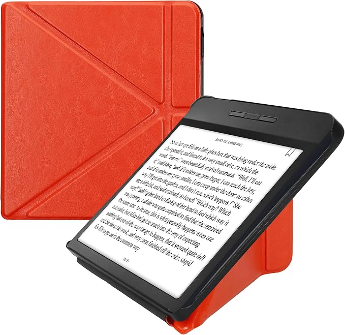 kwmobile Cover for Kobo Libra H2O Case - Slim PU Leather eReader Cover with Stand and auto Sleep funktion - Dark Blue