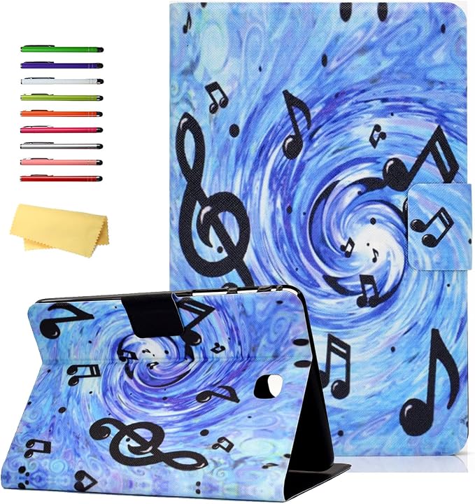 Case for Samsung Galaxy Tab A 8.0 inch Tablet Case 2015 (Model SM-T350/T355/P350/P355) with Pencil Holder [Auto Sleep/Wake] Stand Folio PU Leather Shockproof Cover Magnetic Smart WalletNight