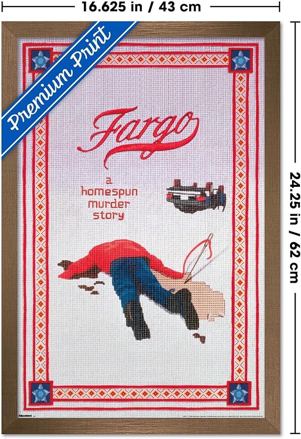 Fargo (1996) - One Sheet Wall Poster, 22.4L" x 14.7W", Bronze Framed Version