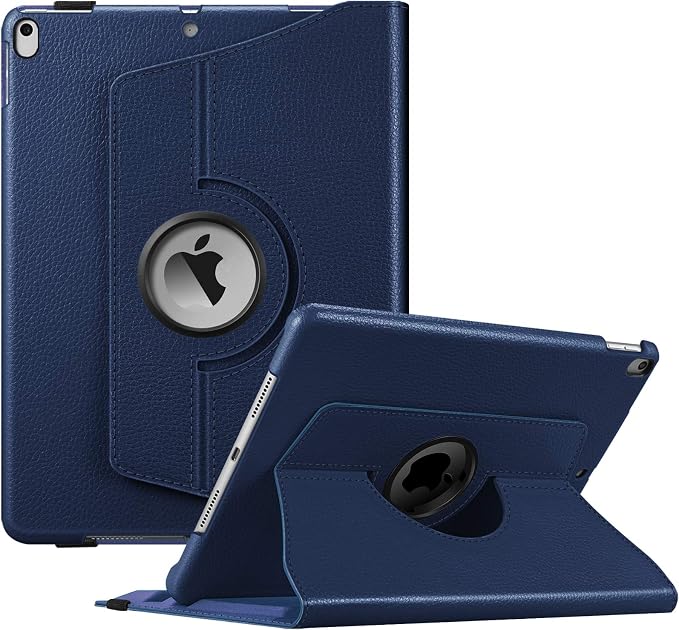Fintie Rotating Case for iPad Air 3rd Generation 2019 / iPad Pro 10.5 2017 | 360° Swivel Stand Landscape &amp Portrait Viewing Shockproof Protective Cover Pencil Holder Auto Sleep/Wake Black