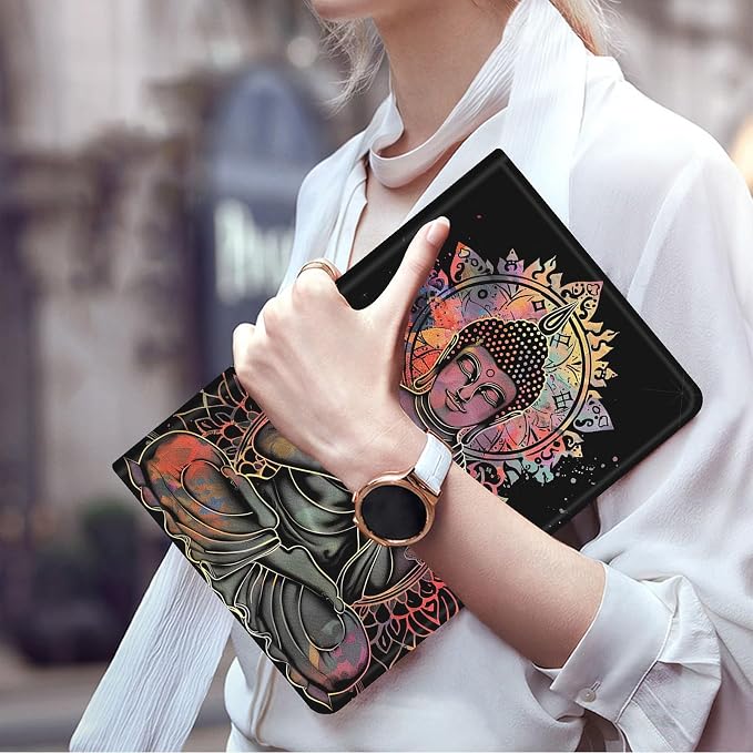 FUYOCWE for iPad Pro 13 Inch Case (M47th Generation2024 Model A2925A2926A3007)PU Leather Slim Folding Stand Case for iPad 13 7th GenAuto Sleep Wake Cover -A Dream Catcher Wolf