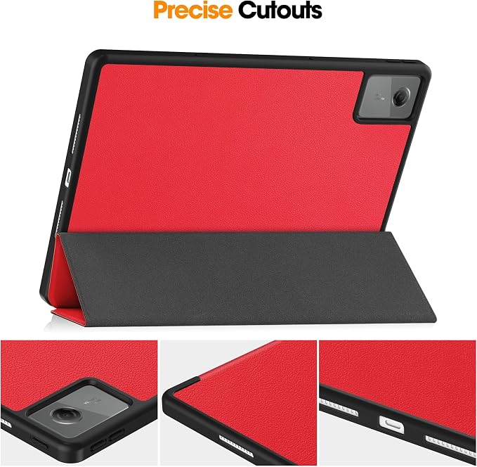 YRH for Idea Tab Pro 12.7 inch Case 2025 with Pen Holder Soft TPU Back Tablet Cover Case with Auto/Sleep (Black)