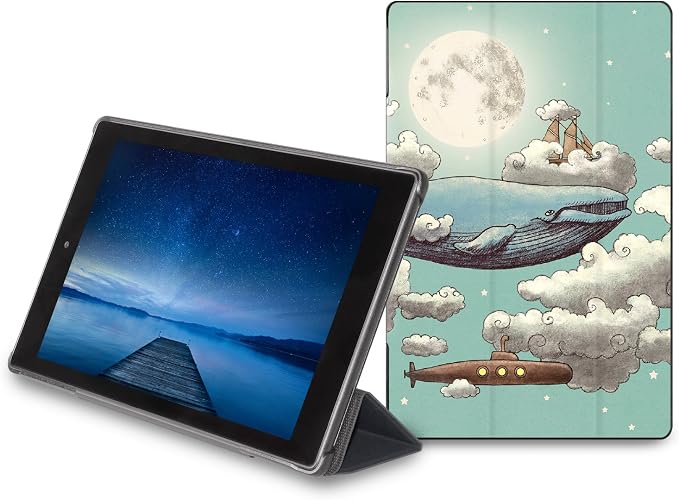 caseable Fire Tablet Cover with Blossom Bird Design