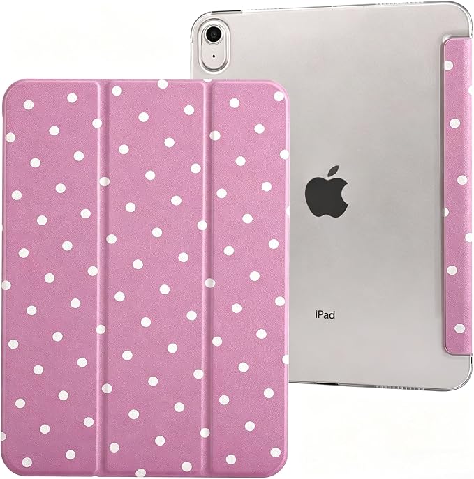 case for ipad 11th Generation11 Inch 2025 (A16 Chip) &amp 10th Gen 10.9 Inch 2022 - Slim Scratch-Resistant Hard PC Translucent Back Shell Smart Cover Wake/Sleep FunctionBlack Bow