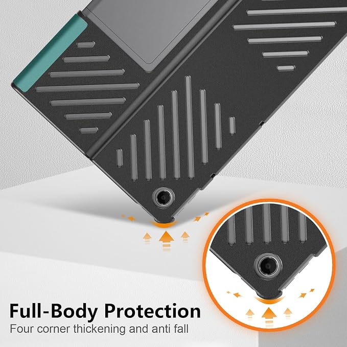 Case Compatible with Lenovo Tab Plus Tablet 2024 Folio Case for Lenovo Tab Plus 11.5 inch (TB351FU) Hard Shell Smart CoverBlack