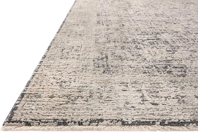 Loloi Amber Lewis Alie Collection ALE-05 Charcoal/Beige 9'-6'' x 13'-1'', .13'' Pile Height, Area Rug