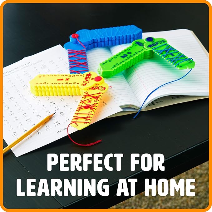 Learning Wrap-Ups Subtraction Keys - Self Correcting Math Tool for Kids Grade Level 1-3