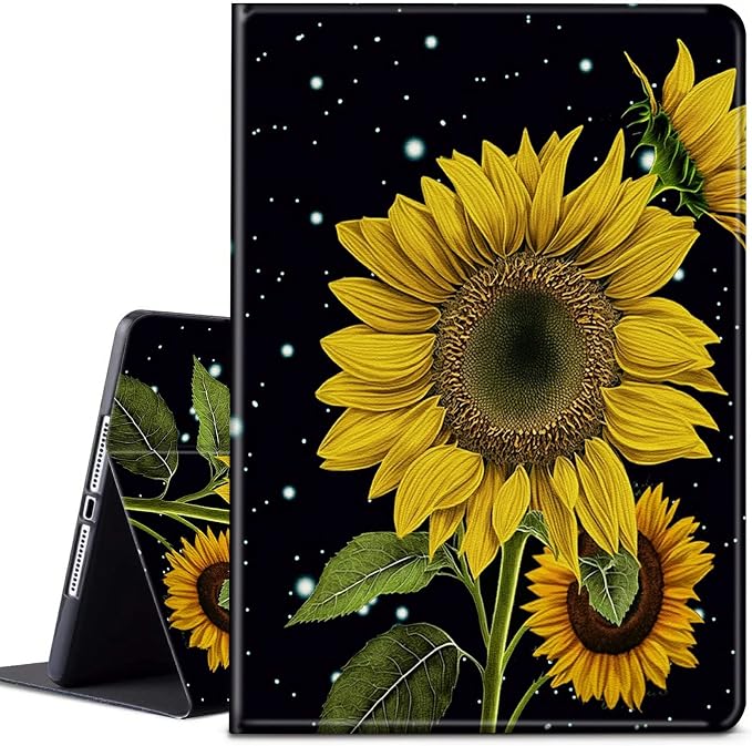 Case for Samsung Galaxy Tab A9 Plus 2023/A11 Plus 2025 11 inch Lightweight Protective PU Leather Smart Stand Cover with Auto Wake Sleep Tablet Case Cover - American Flag &amp Fish