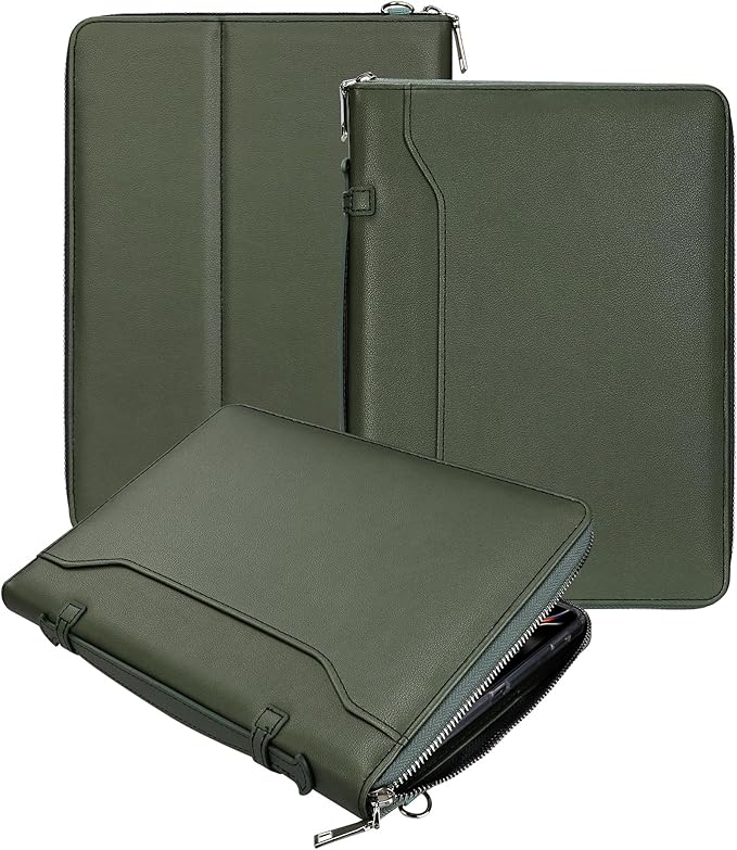 Case for Samsung Galaxy Tab S10 Lite / S10 FE / S9 FE 10.9-Inch / S9 11 | PU Leather / Zipper Bag / Clear Back Case / Hand Strap / Shoulder Strap / S-Pen Holder / Stand Cover