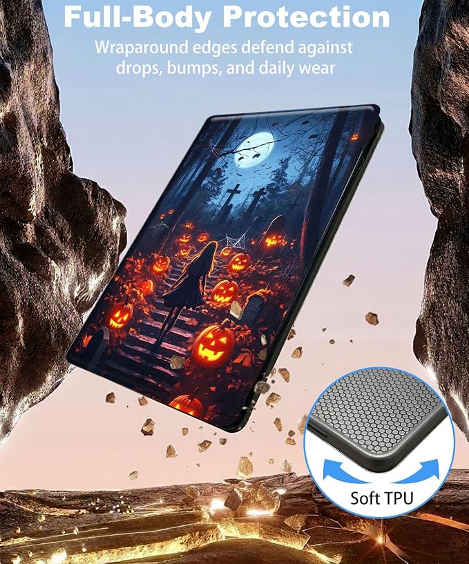 for iPad 11th Generation (A16 2025) 11 / iPad 10th Gen 10.9 2022 Case 360° Rotating PU Leather Stand Cover with Auto Sleep/Wake Shockproof TPU Backl Raccoon Perched