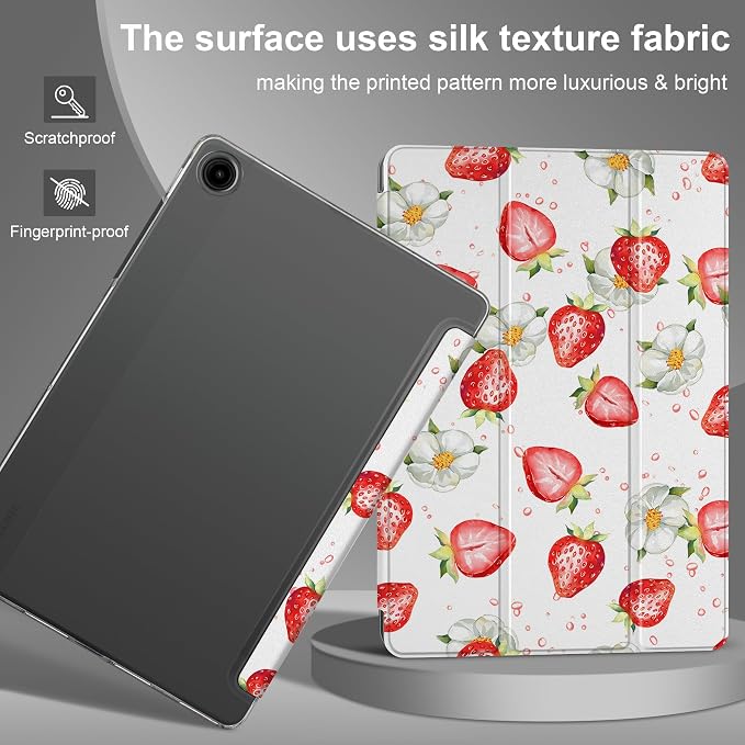 Case for Samsung Galaxy Tab A11 Plus A11+ 11 inch (2025/2026) &amp Tab A9 Plus A9+ 11 inch (2024/2023) Slim Smart Stand Cover with Translucent Hard Back Auto Wake/Sleep - Bear with Bows