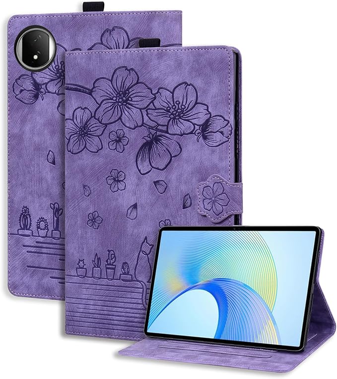 Case for Honor MagicPad 3 Pro 12.3 12.3 2026Multi-Angle Viewing PU Leather Folio Stand Cover with Pencil HolderShockproof Protective Case for Honor MagicPad 3 Pro 12.3 2026Rose Red