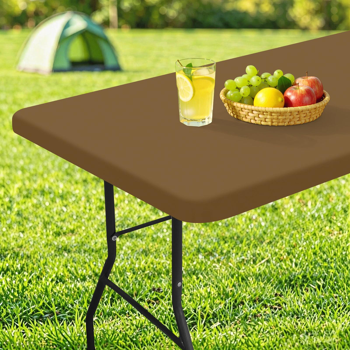 homing Rectangle Table Cloth Cover 5 Foot Black Elastic Fitted Tablecloth