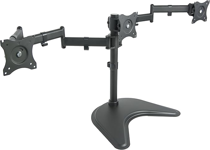 VIVO Triple Monitor Mount Fully Adjustable Desk Free Stand for 3 LCD Screens up to 24 inches STAND-V003P