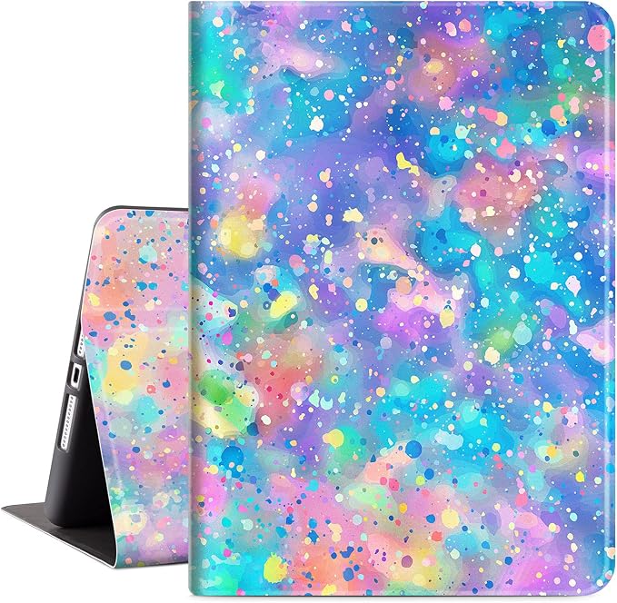 Vimorco for iPad 10.2 Case 9th Generation Cover Flower Cats for iPad 9th/8th/7th Generation Case Slim Soft Rubber Back Adjustable Stand Auto Wake/Sleep Smart Black Cat