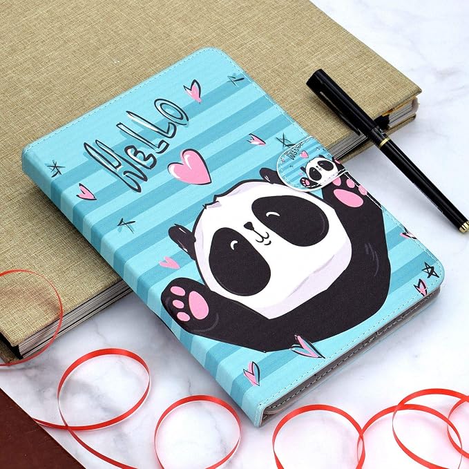 Universal 7 Inch Tablet Case Techcircle Ultra Slim Lightweight PU Leather Stand Folio Flip Wallet Protective Shell Case [Card Slots] [Magnetic Closure] for All 7 Android Tablet PC Cherry Blossom