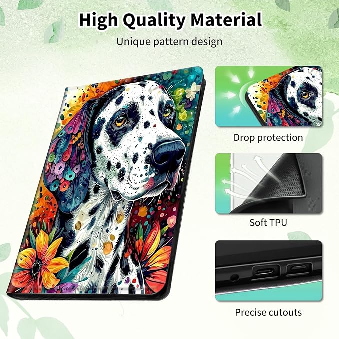 Case for 10.2 Kindle Scribe (2024/2022 Release) Slim PU Leather Lightweight Adjustable Stand Smart Shell Cover with Auto Wake/Sleep for 10.2 Amazon Kindle Scribe E-ReaderA Dog
