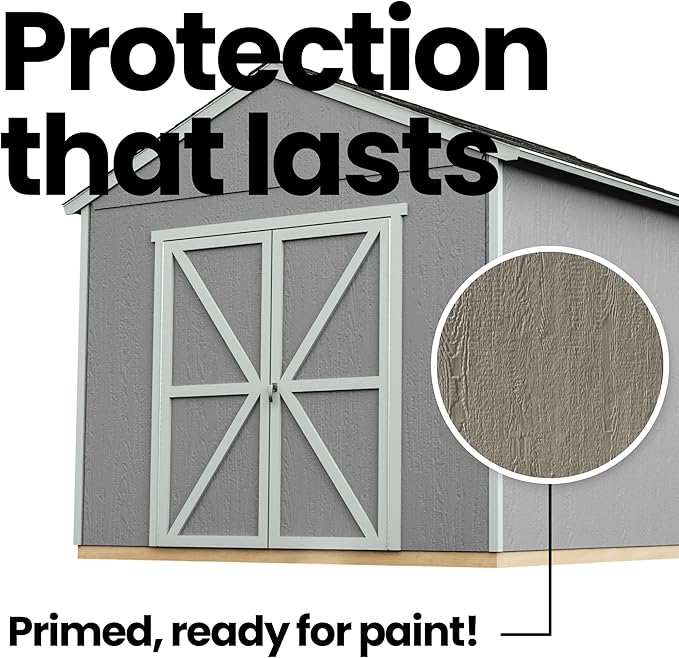 Handy Home Products Astoria 12x12 Do-It-Yourself Wooden Storage Shed- Does not Include Floor kit, Paint, or Roofing Shingles