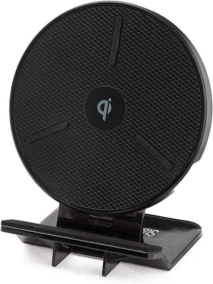 StarTech.com 15W Qi Wireless Charging Stand - Qi Certified Wireless Charger Stand or Pad - Adjustable - Universal Wireless Charging Pad for Smartphone - iPhone/Samsung Galaxy/Google Pixel (QWCHSTAND)