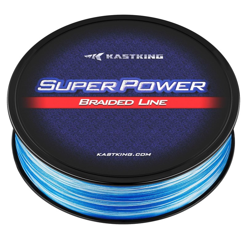 KastKing Superpower Braided Fishing Line, Blue Camo, 20 LB, 150 Yds
