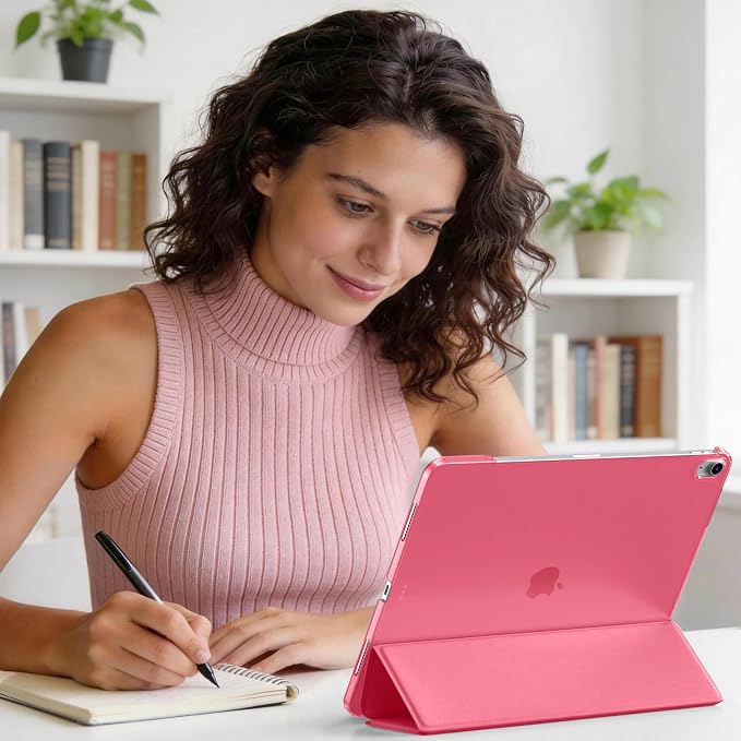 for iPad Air 13 Inch Case M4/M3/M2(2026/2025/2024) Lavender | Slim Trifold Stand Protective Cover with Translucent Hard Back for iPad Air 13 Case Support Touch ID Auto Wake/Sleep