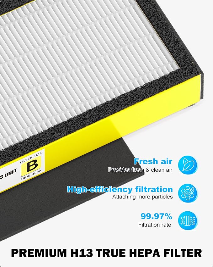 4 Pack FLT4825 HEPA Replacement Filter B Compatible