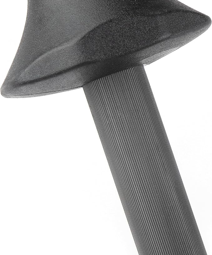 12-Inch Knife Sharpening Rod, Carbon Steel Honing Rod with Black Handle