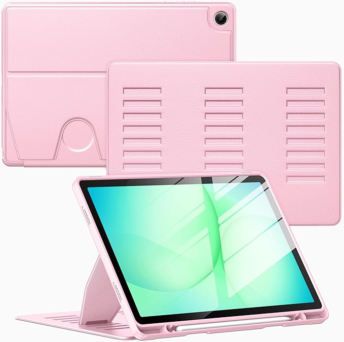 Case for Samsung Galaxy Tab A11+ Plus 11 inch 2026 Model (SM-X230/X236)Multiple Angles Stand CoverSoft BackPencil Holderand Auto Sleep/WakeBlack