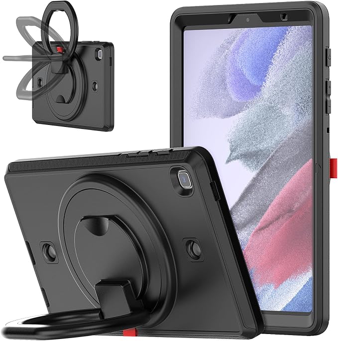 Galaxy Tab A7 Lite Case CBUS Heavy-Duty Case with Built-in Screen Protector for Samsung Galaxy Tab A7 Lite 8.7” Tablet –– Full Body (Black)