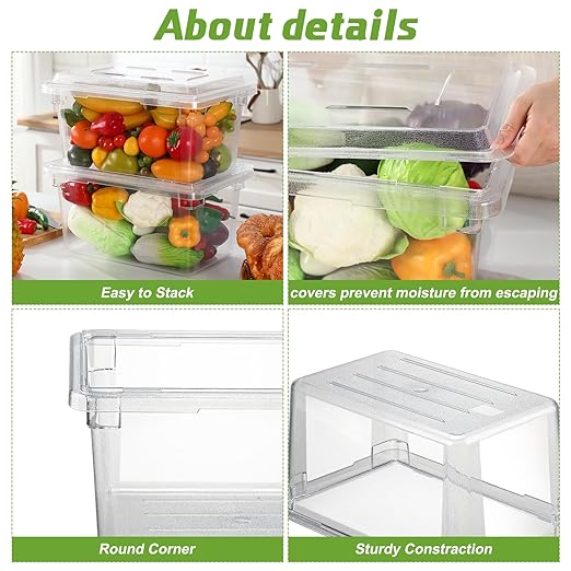 LOYIM 2 Pack 5 Gallon Polycarbonate Food Storage Containers with Lids