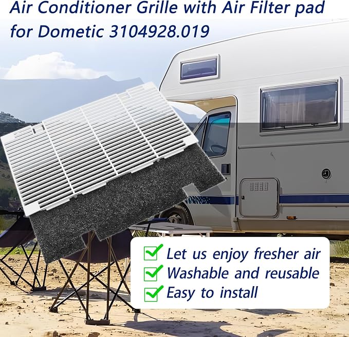 Dianrui RV A/C Vent Cover for Dometic AC Cover Replacement for Dometic