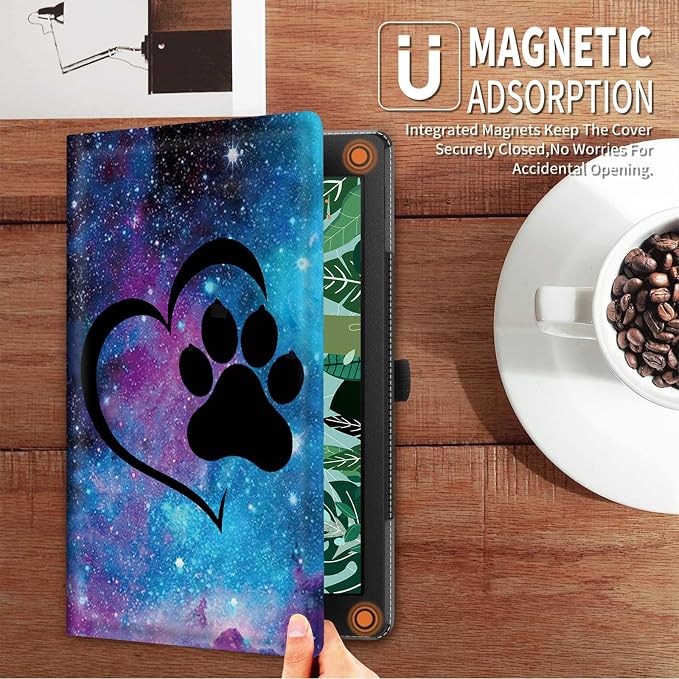 FUYOCWE for iPad Pro 13 Inch Case (M47th Generation2024 Model A2925A2926A3007)PU Leather Slim Folding Stand Case for iPad 13 7th GenAuto Sleep Wake Cover -A Dream Catcher Wolf
