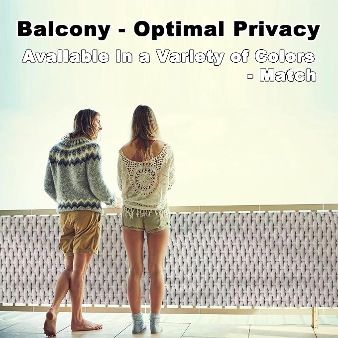 Privacy Screen 9.8' x 49.2' UV Protection Weather-Resistant Outdoor Dog Fence