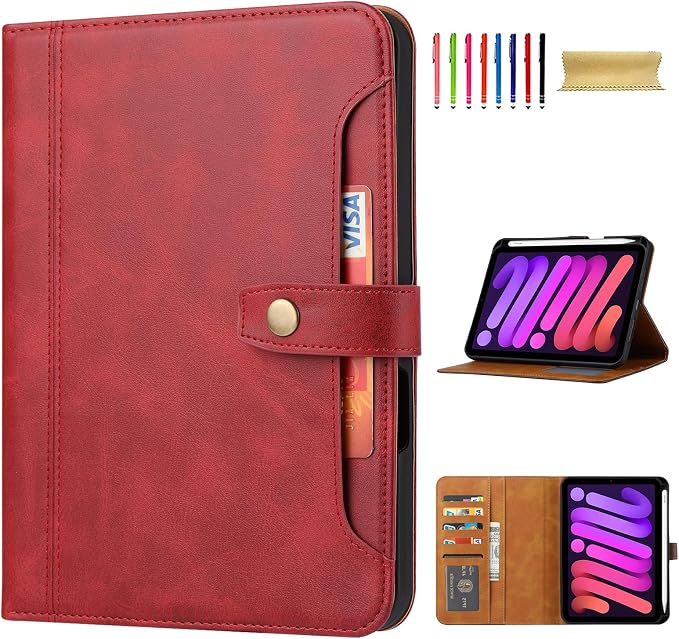 Flip Case for Apple iPad 10.2 9th 8th 7th Generation 2021/2020/2019 Pencil Holder Smart Cover Auto Sleep Wake Protective Documents Pocket Stand Snap Closure Case for iPad 10.2 Inch Black