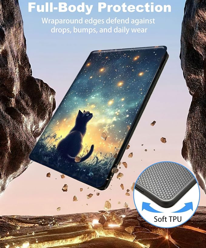 for iPad 11th Generation (A16 2025) 11 / iPad 10th Gen 10.9 2022 Case 360° Rotating PU Leather Stand Cover with Auto Sleep/Wake Shockproof TPU Backl Two Dragons Fighting