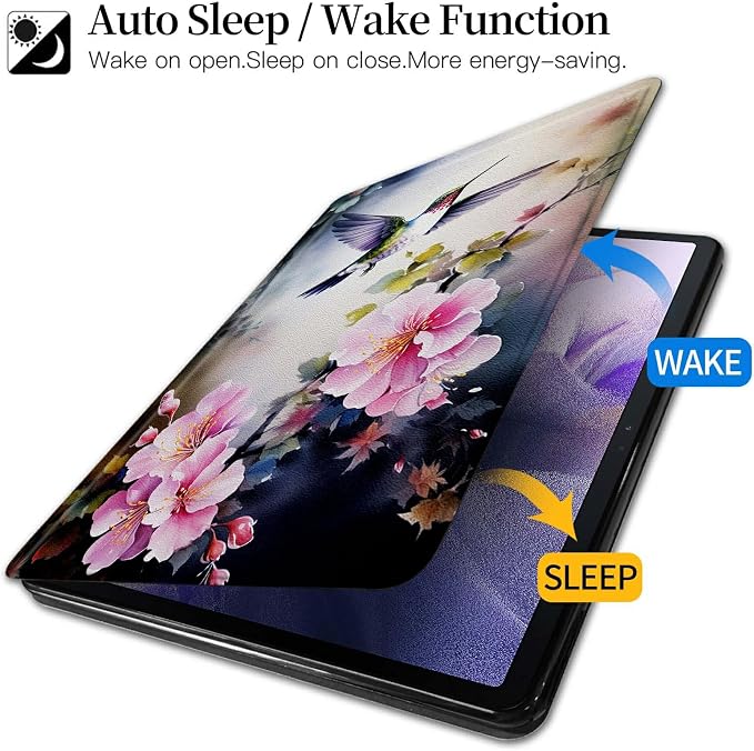 American Flag Deer Pattern Case for All-New Amazon Kindle Fire 7 Inch Tablet (9th/7th/5th Generation 2019/2017/2015 Release)360 Degree Rotating Stand Protective Cover with Auto Sleep/Wake