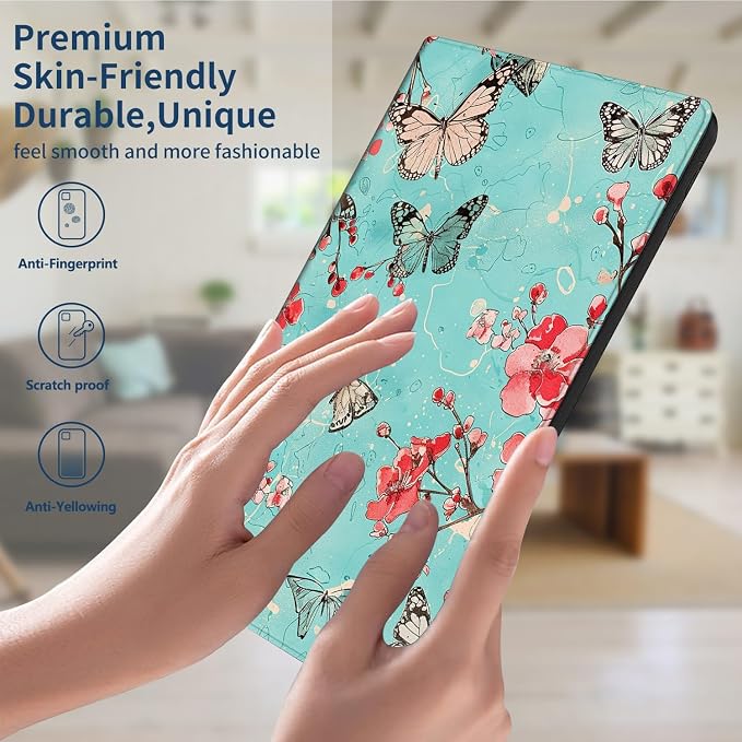 Slim Case for Samsung Galaxy Tab S11 5G 11 Inch (2025) PU Leather Tablet Cases Flip Folio Multi-Angle Viewing Stand Protective Smart Shell Cover with Auto Wake/Sleep A Crow Skull