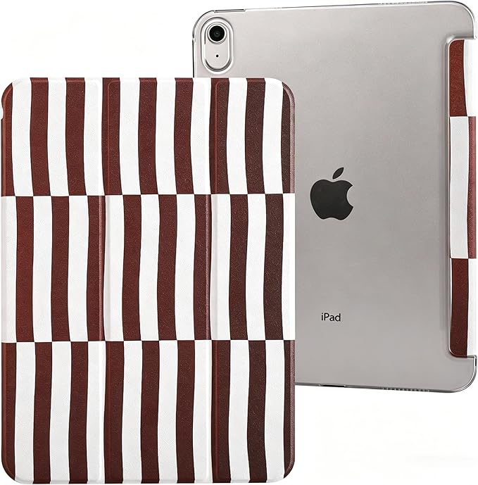 case for ipad 11th Generation11 Inch 2025 (A16 Chip) &amp 10th Gen 10.9 Inch 2022 - Slim Scratch-Resistant Hard PC Translucent Back Shell Smart Cover Wake/Sleep FunctionBlack Bow